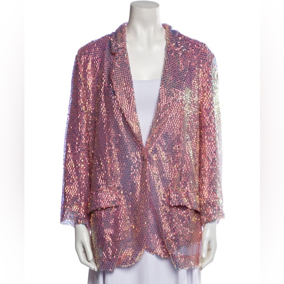 Celia B Pink Sequin Kimbazi Blazer - Picture 4 of 5